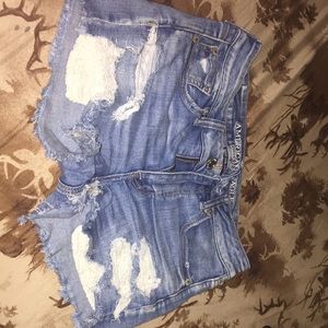 American Eagle Outfitters Ne(x)t level stretch X Jean shorts with doily pockets